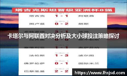 卡塔尔与阿联酋对决分析及大小球投注策略探讨